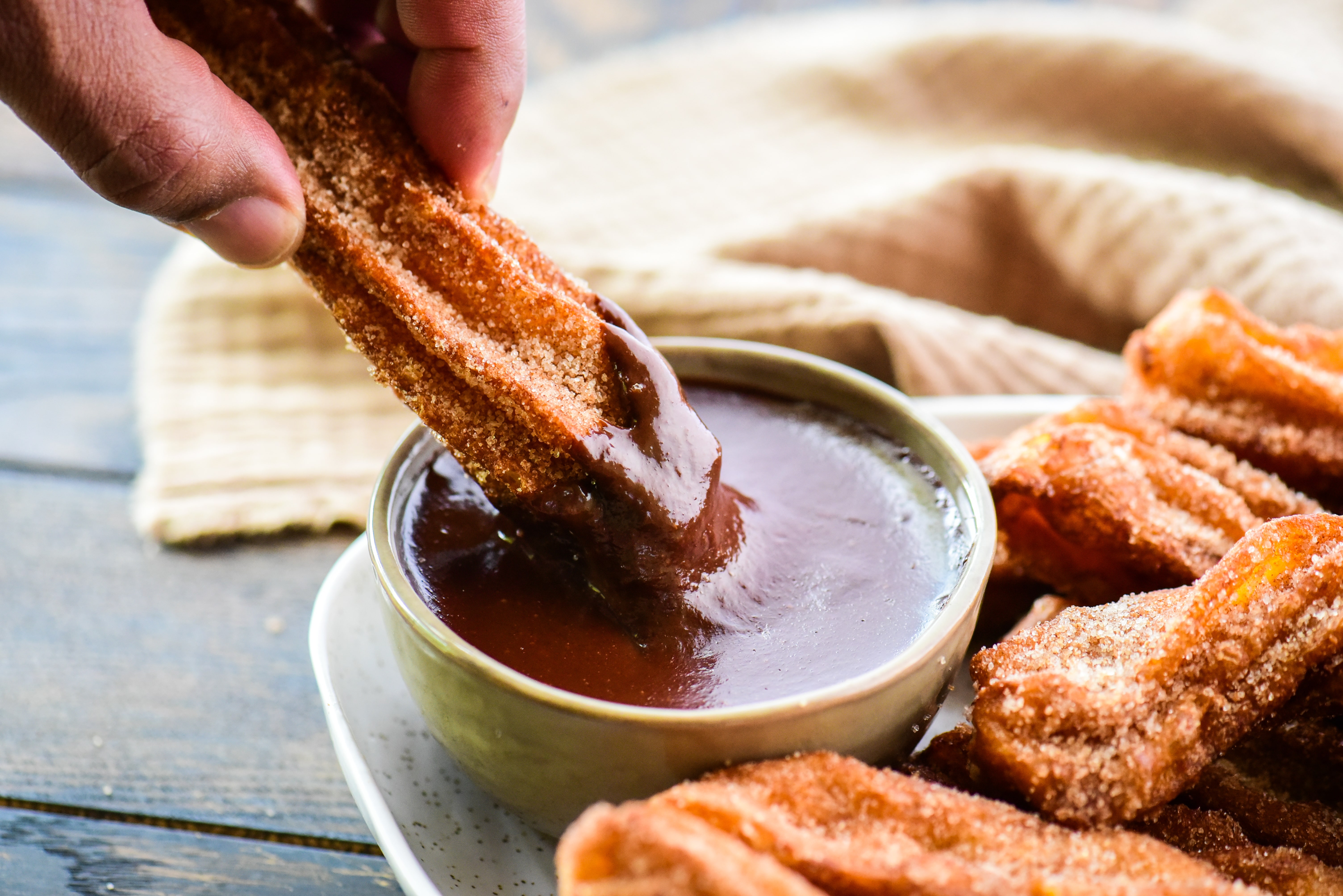 Churros с шоколадом